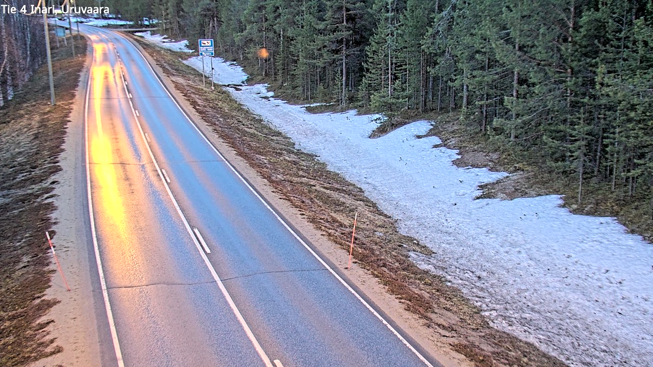 Weather Camera Image Road 4 Inari, Uruvaara, Inari, Lappi