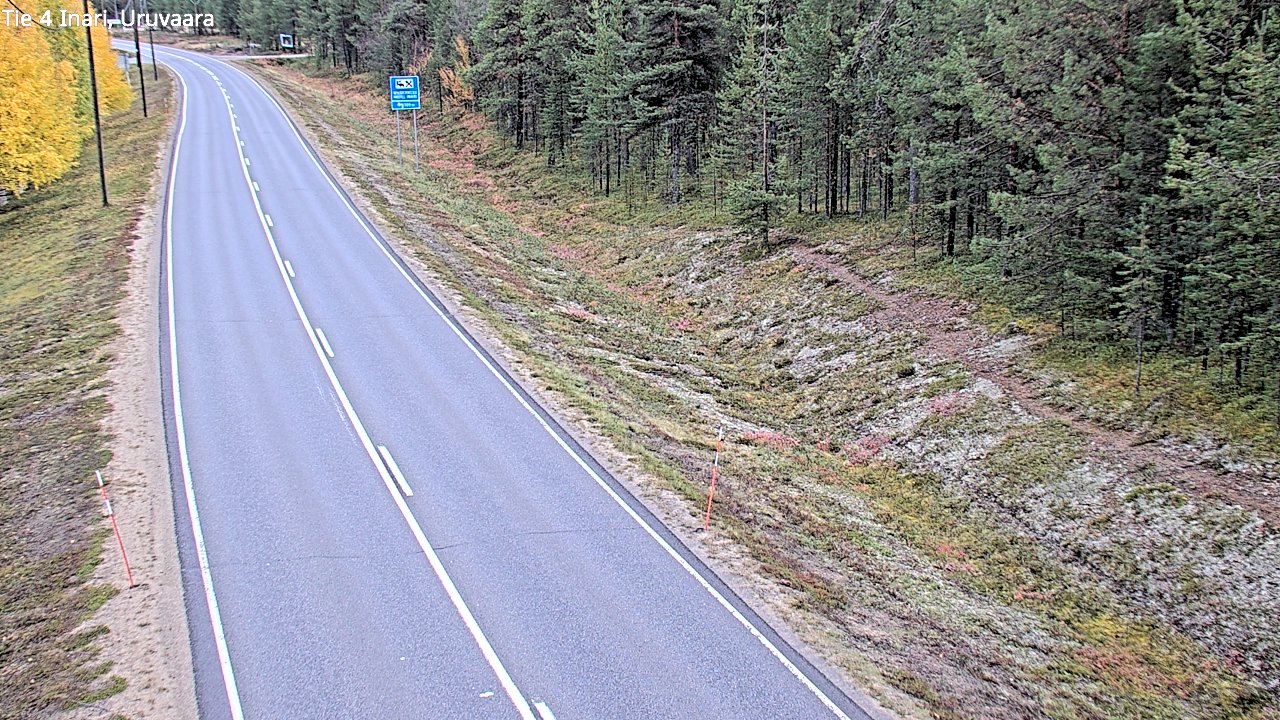 Weather Camera Image Road 4 Inari, Uruvaara, Inari, Lappi
