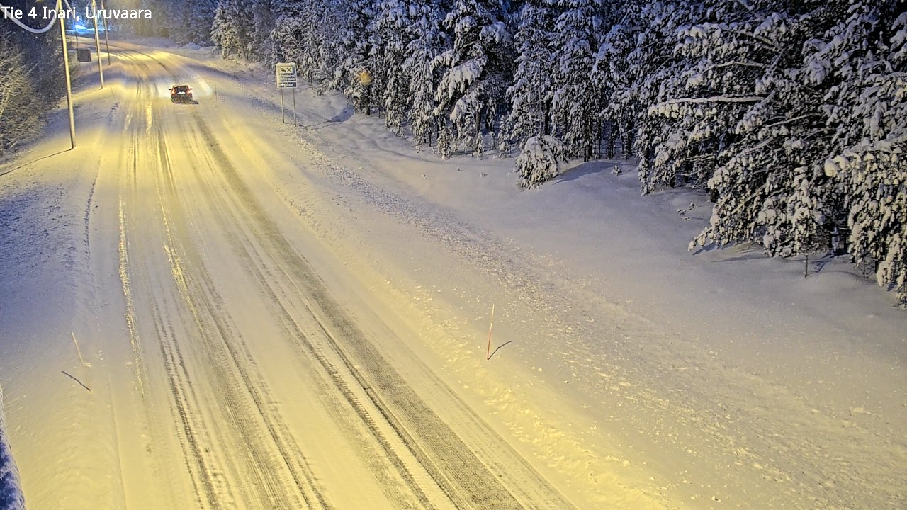 Weather Camera Image Road 4 Inari, Uruvaara, Inari, Lappi