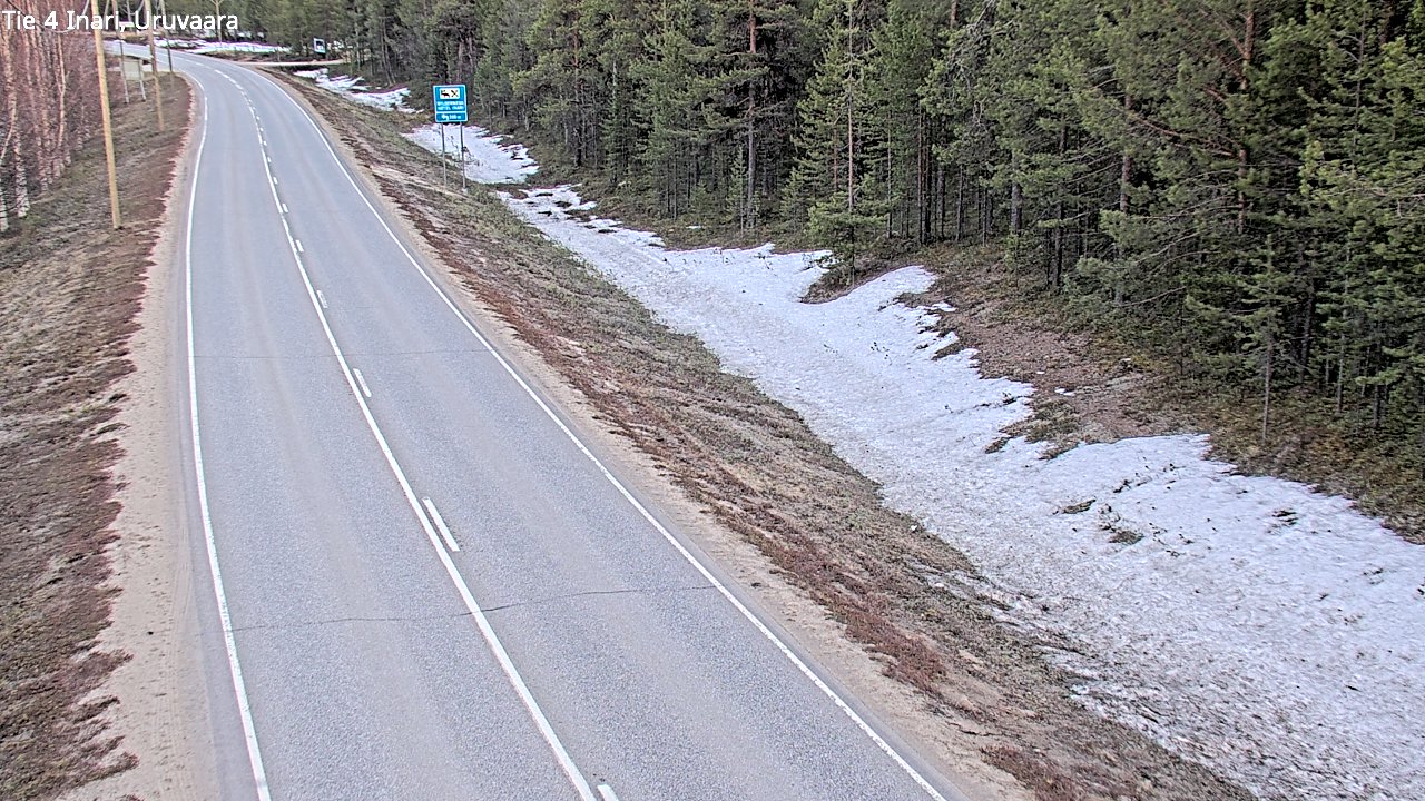Weather Camera Image Road 4 Inari, Uruvaara, Inari, Lappi