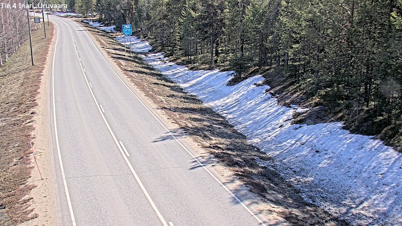 Weather Camera Image Road 4 Inari, Uruvaara, Inari, Lappi