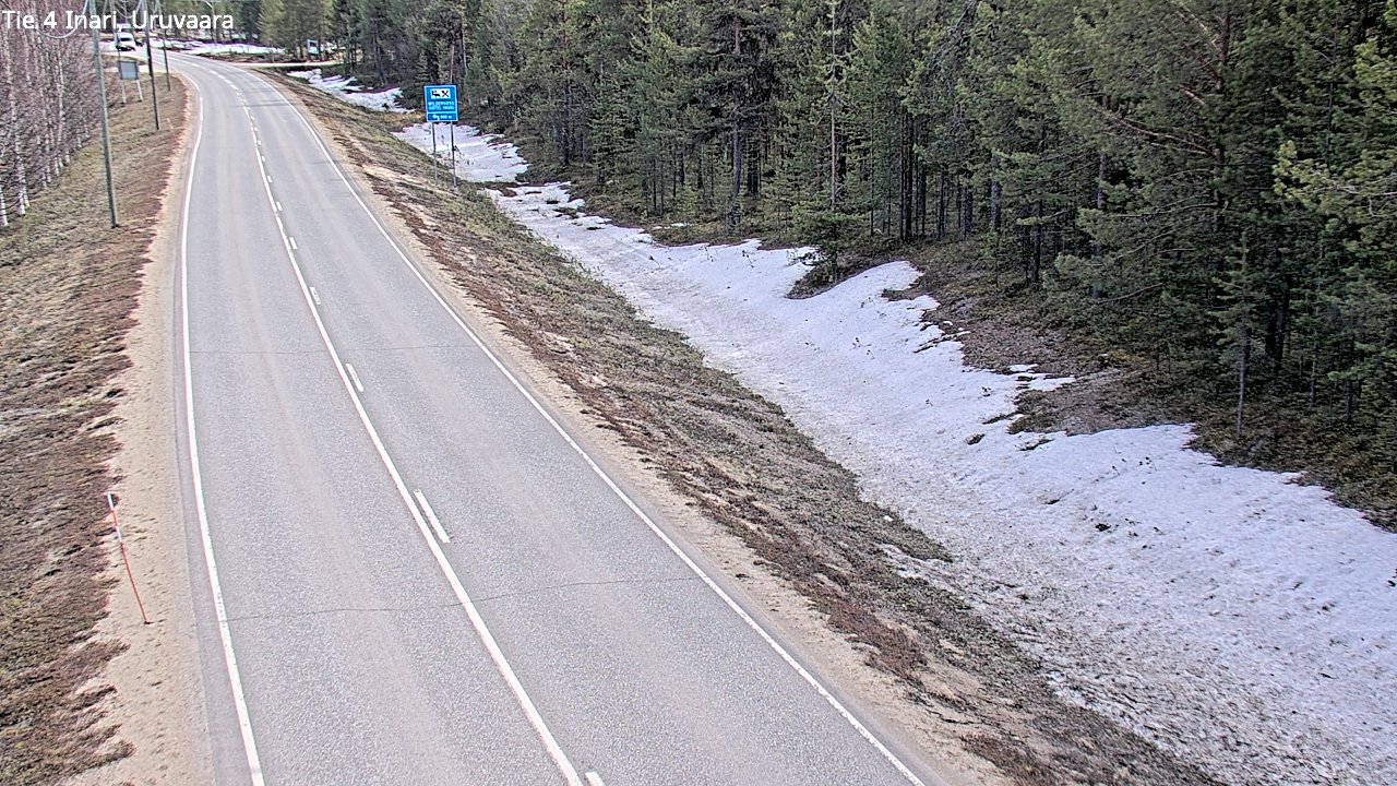 Weather Camera Image Road 4 Inari, Uruvaara, Inari, Lappi