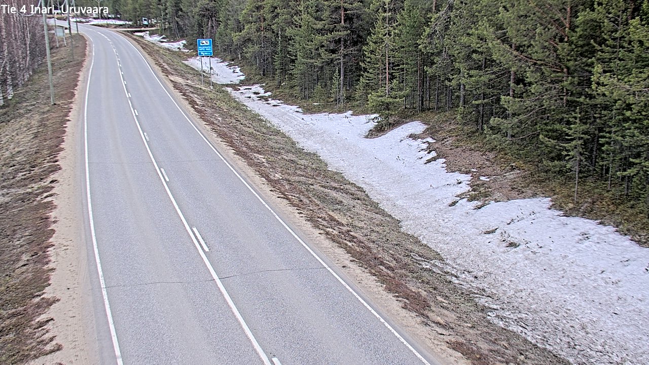Weather Camera Image Road 4 Inari, Uruvaara, Inari, Lappi