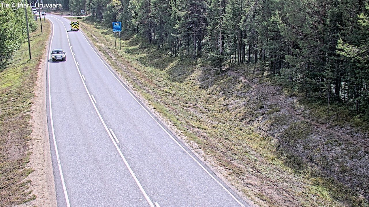 Weather Camera Image Road 4 Inari, Uruvaara, Inari, Lappi