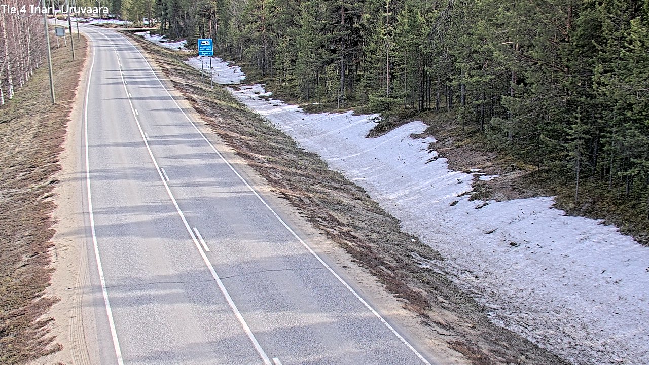 Weather Camera Image Road 4 Inari, Uruvaara, Inari, Lappi