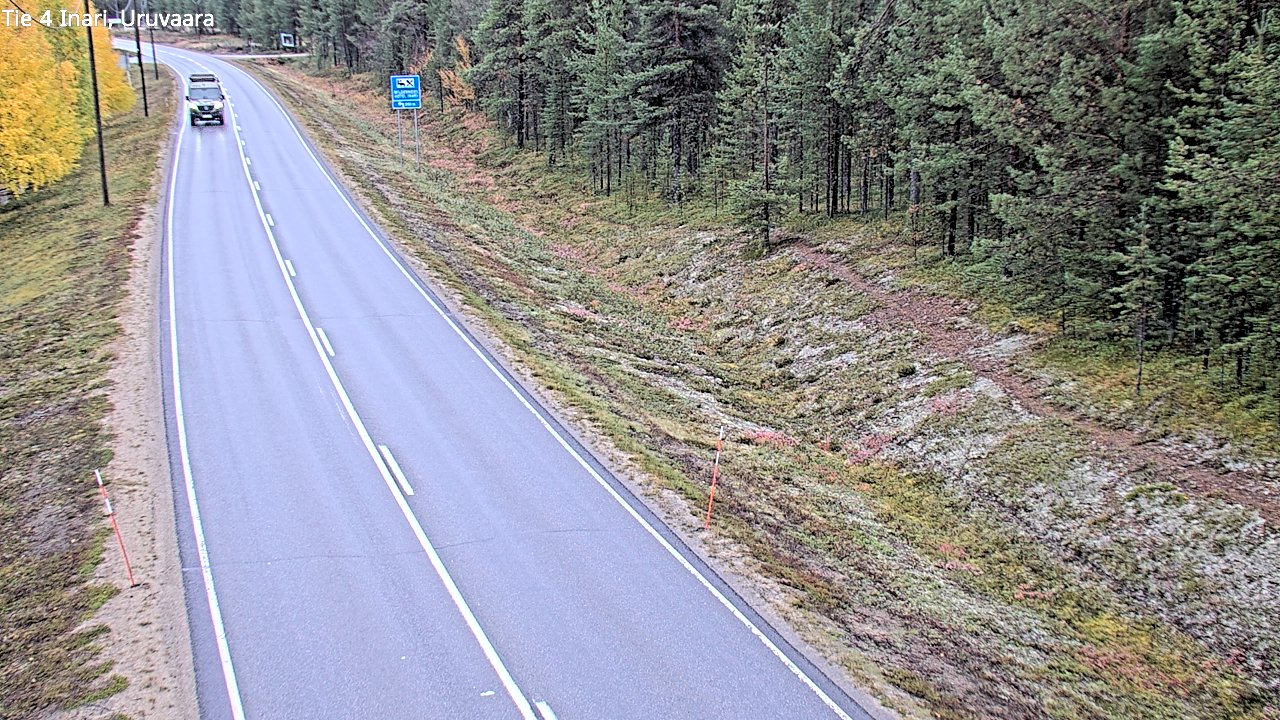 Weather Camera Image Road 4 Inari, Uruvaara, Inari, Lappi