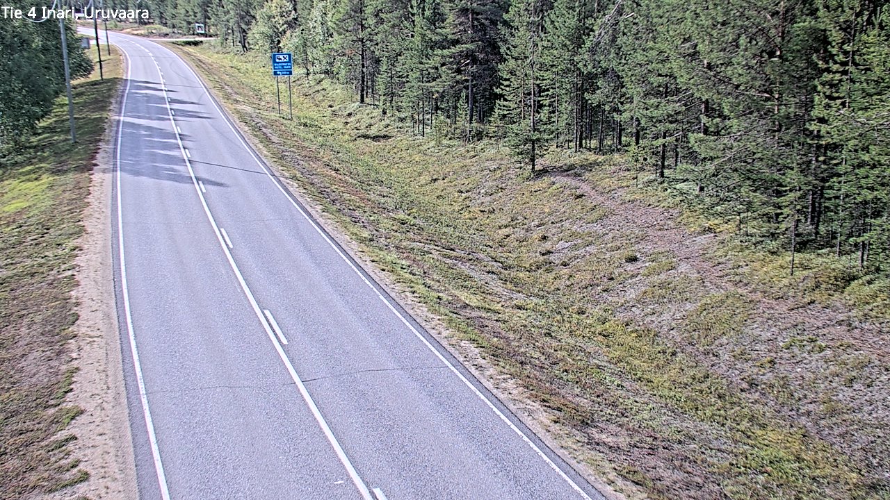 Weather Camera Image Road 4 Inari, Uruvaara, Inari, Lappi