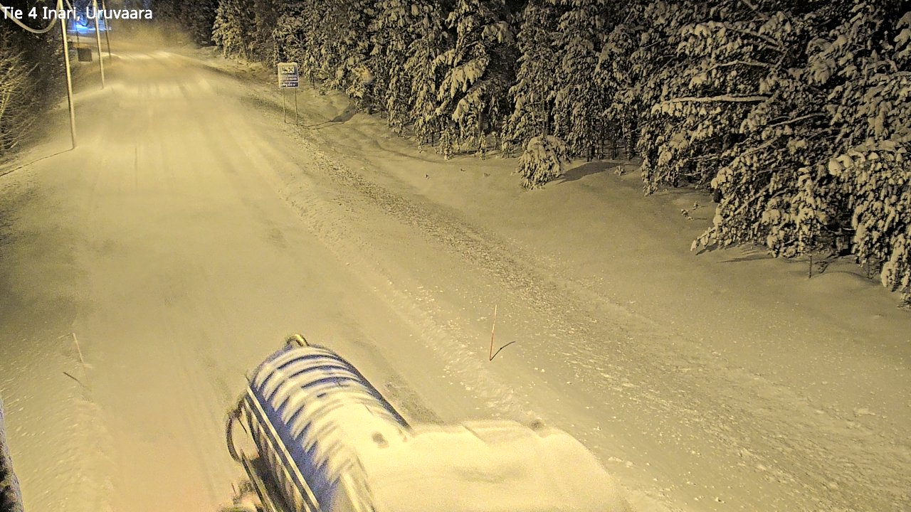 Weather Camera Image Road 4 Inari, Uruvaara, Inari, Lappi