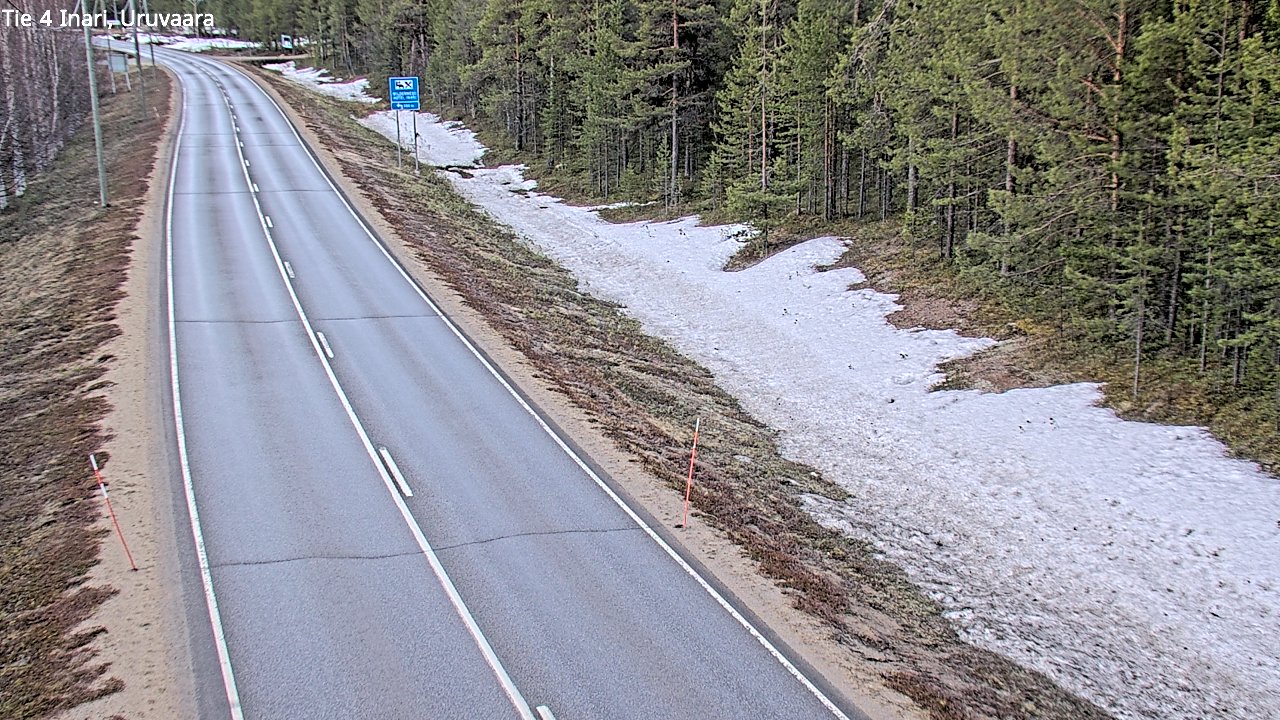 Weather Camera Image Road 4 Inari, Uruvaara, Inari, Lappi