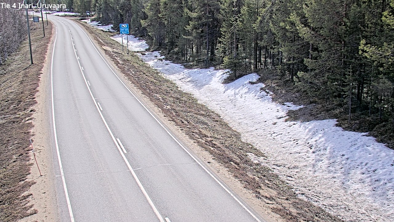 Weather Camera Image Road 4 Inari, Uruvaara, Inari, Lappi
