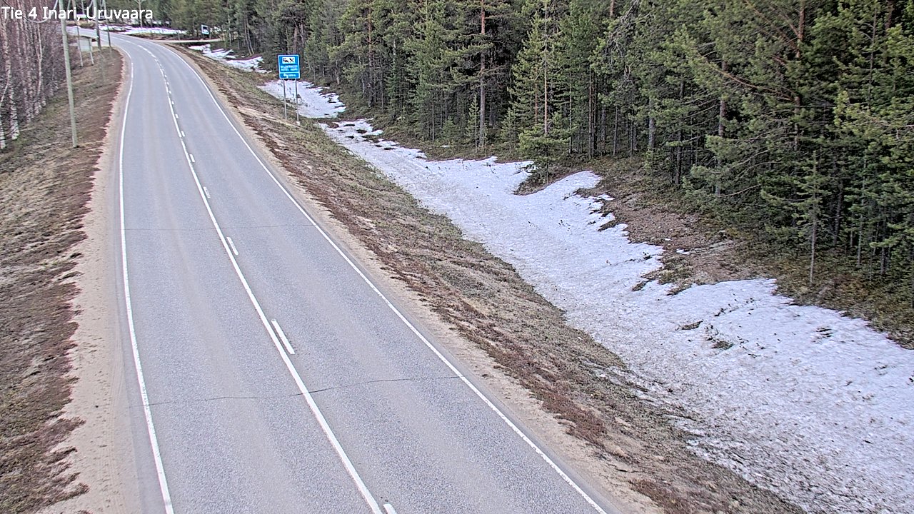 Weather Camera Image Road 4 Inari, Uruvaara, Inari, Lappi