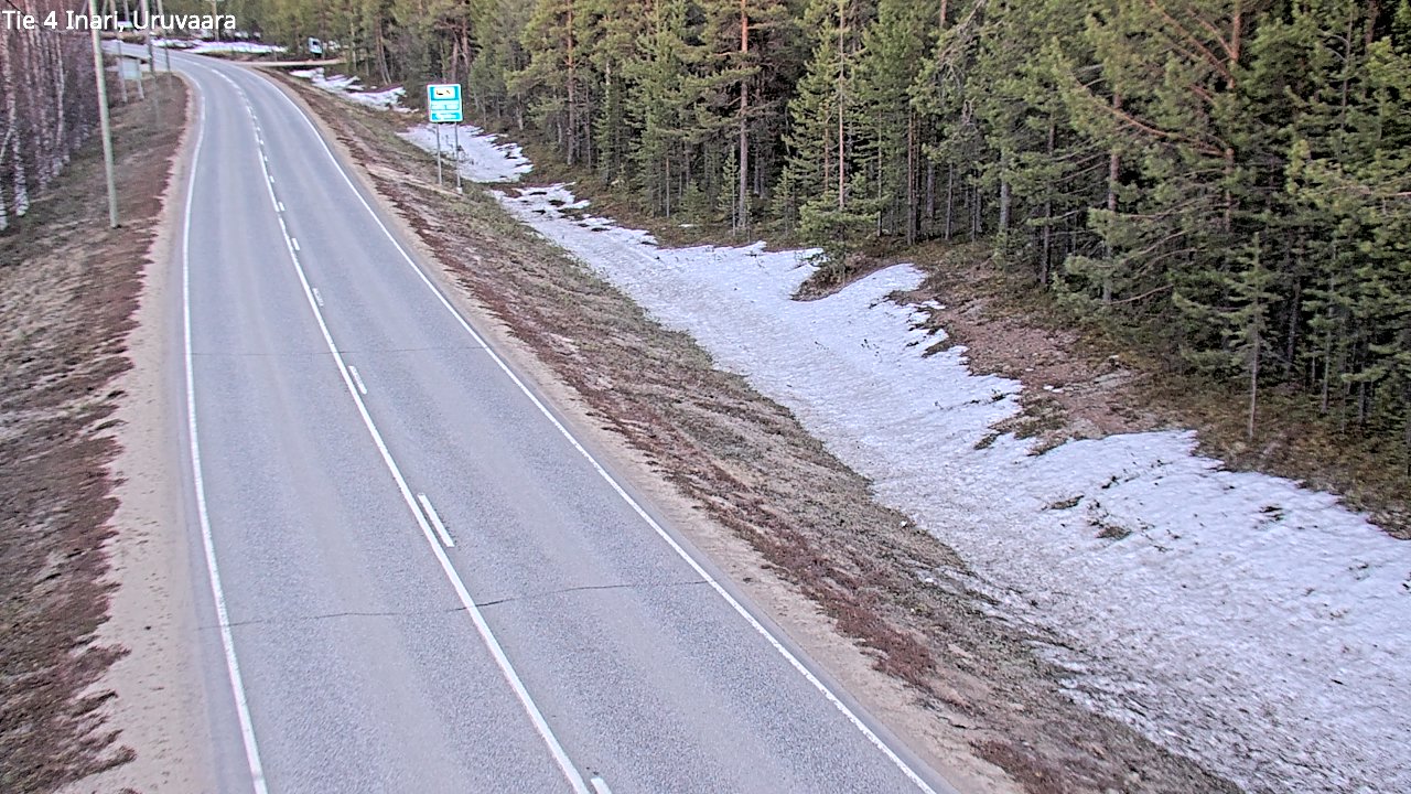 Weather Camera Image Road 4 Inari, Uruvaara, Inari, Lappi