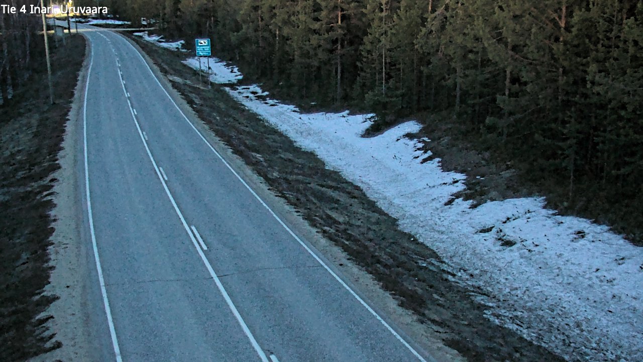 Weather Camera Image Väg 4 Enare, Uruvaara, Inari, Lappi