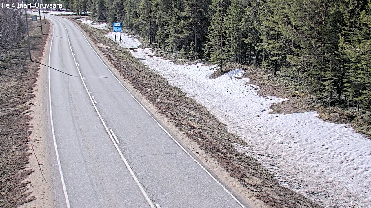 Weather Camera Image Road 4 Inari, Uruvaara, Inari, Lappi