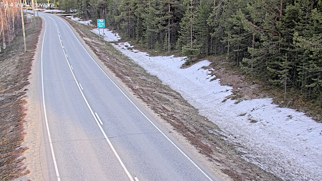 Weather Camera Image Road 4 Inari, Uruvaara, Inari, Lappi