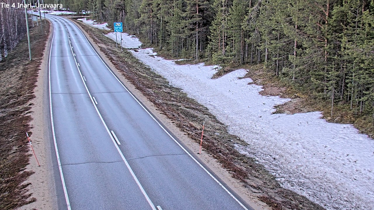 Weather Camera Image Road 4 Inari, Uruvaara, Inari, Lappi
