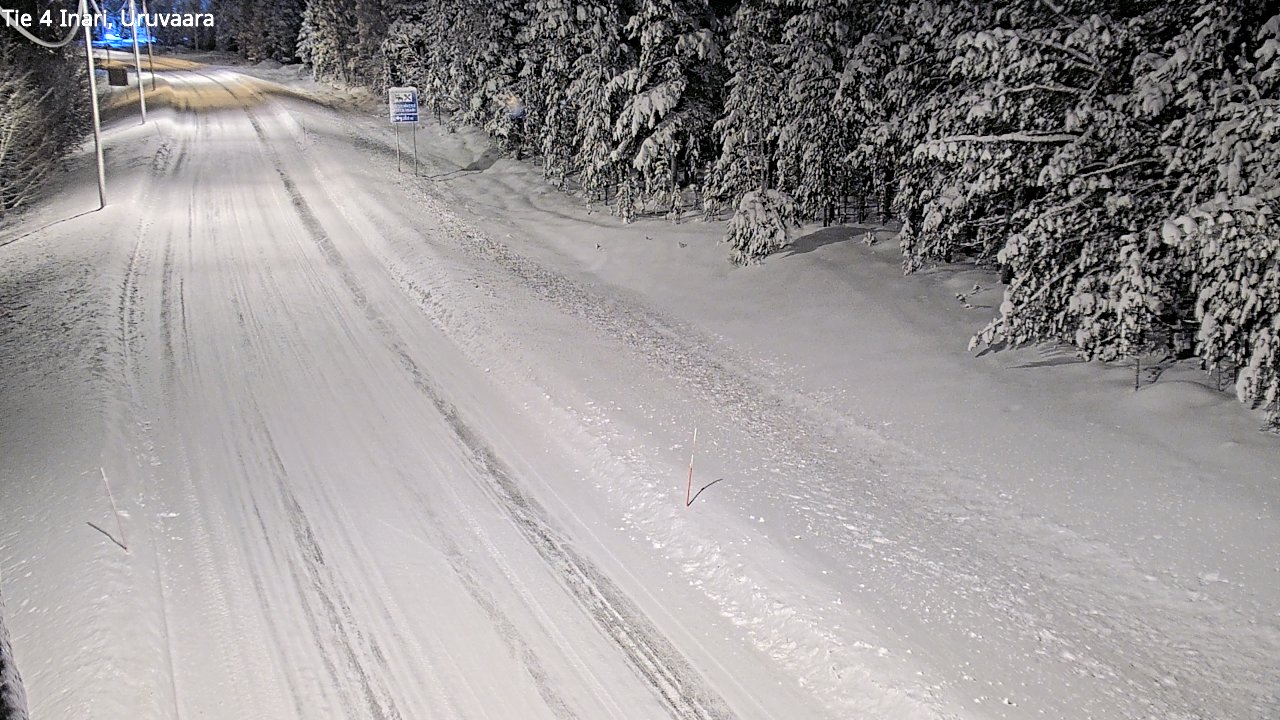 Weather Camera Image Road 4 Inari, Uruvaara, Inari, Lappi