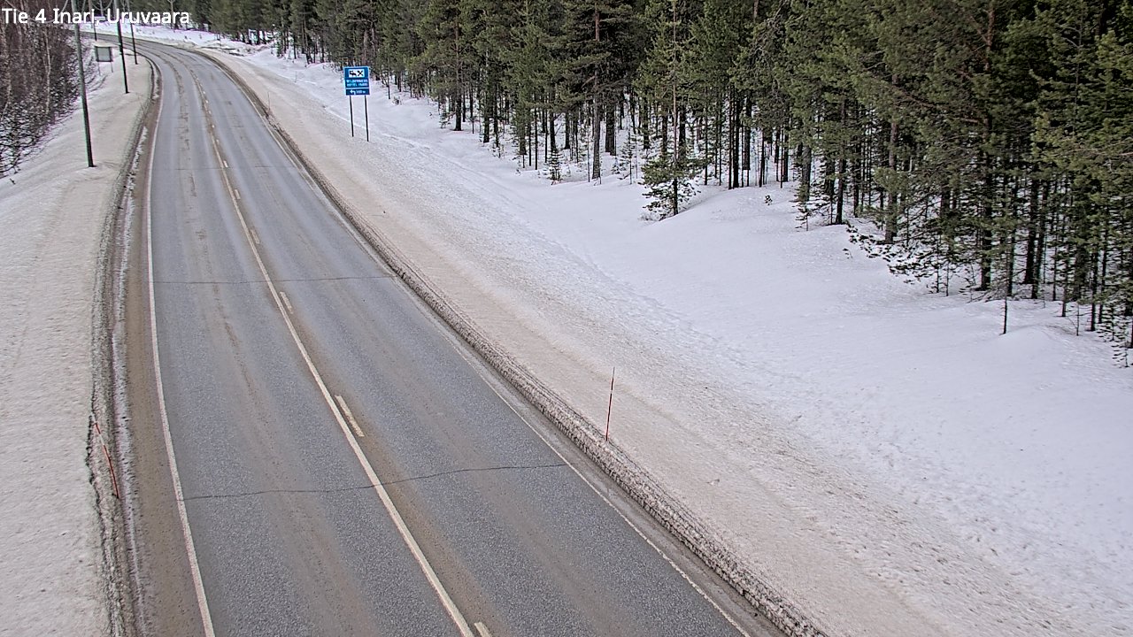 Weather Camera Image Road 4 Inari, Uruvaara, Inari, Lappi