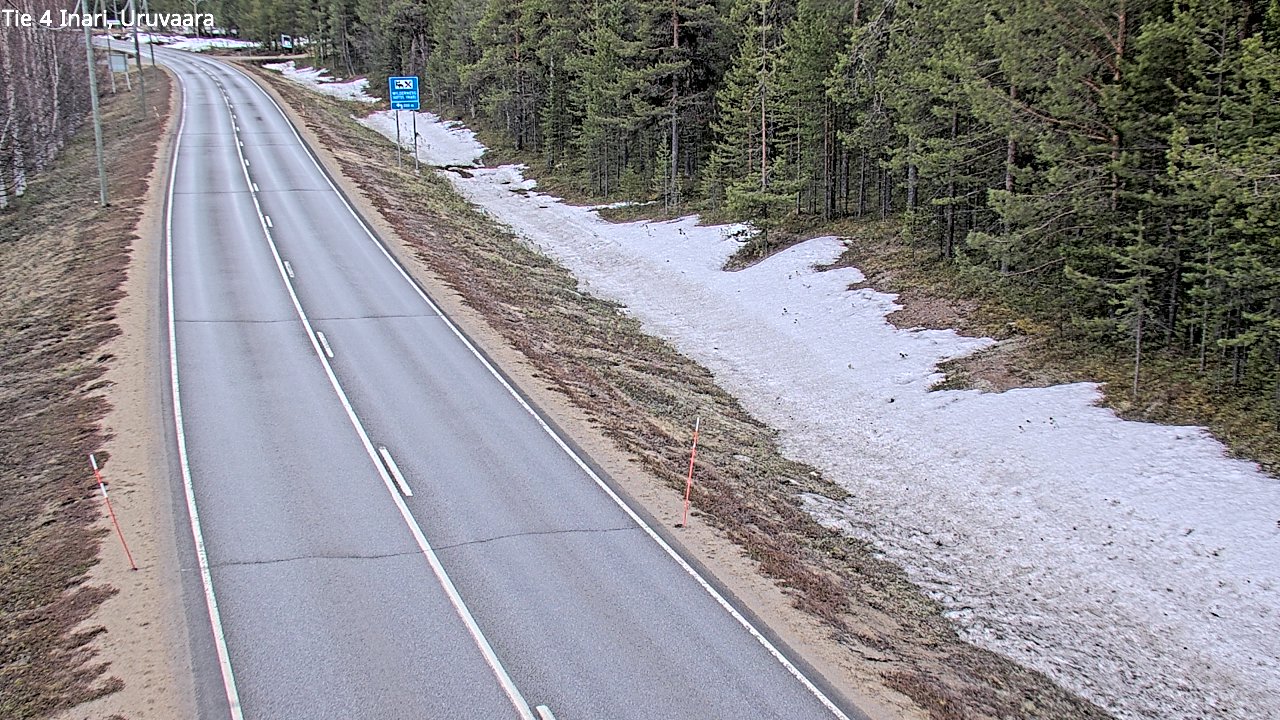 Weather Camera Image Road 4 Inari, Uruvaara, Inari, Lappi