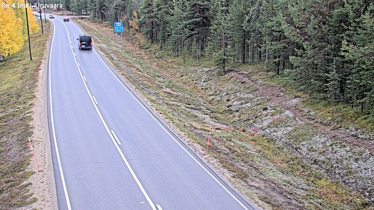 Weather Camera Image Road 4 Inari, Uruvaara, Inari, Lappi