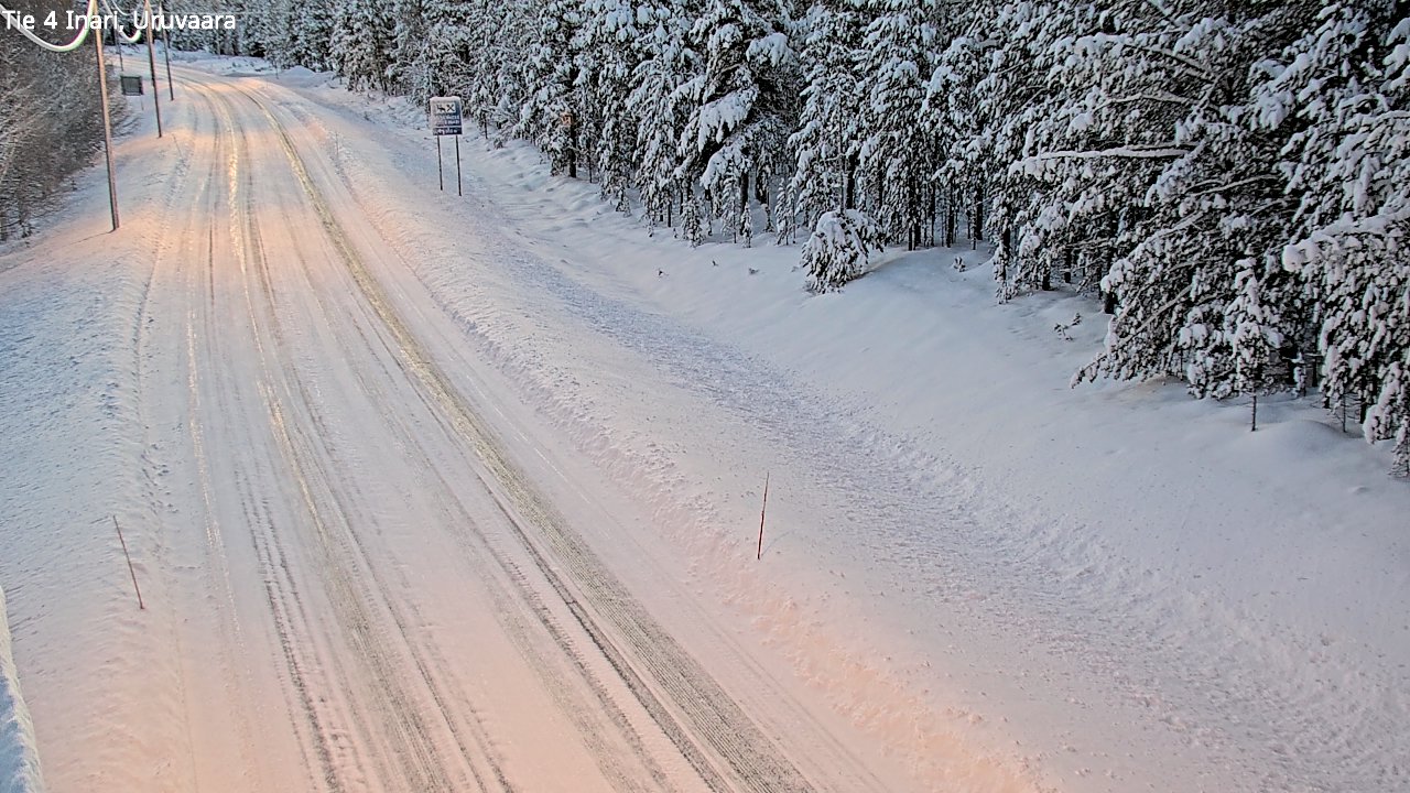 Weather Camera Image Road 4 Inari, Uruvaara, Inari, Lappi