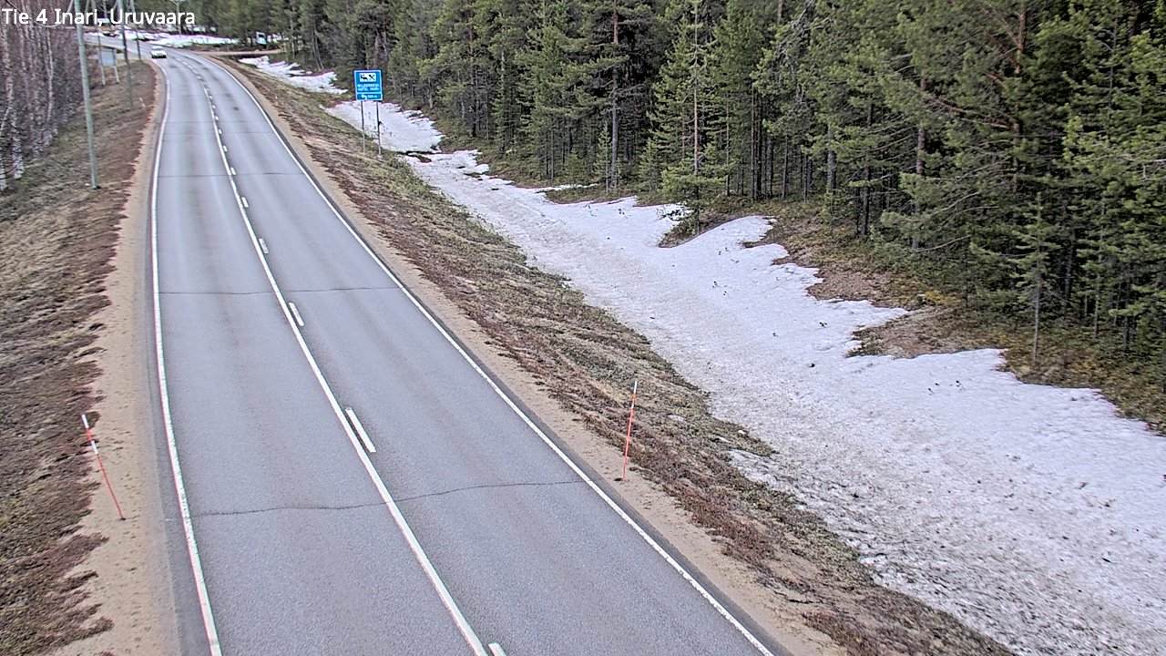 Weather Camera Image Road 4 Inari, Uruvaara, Inari, Lappi