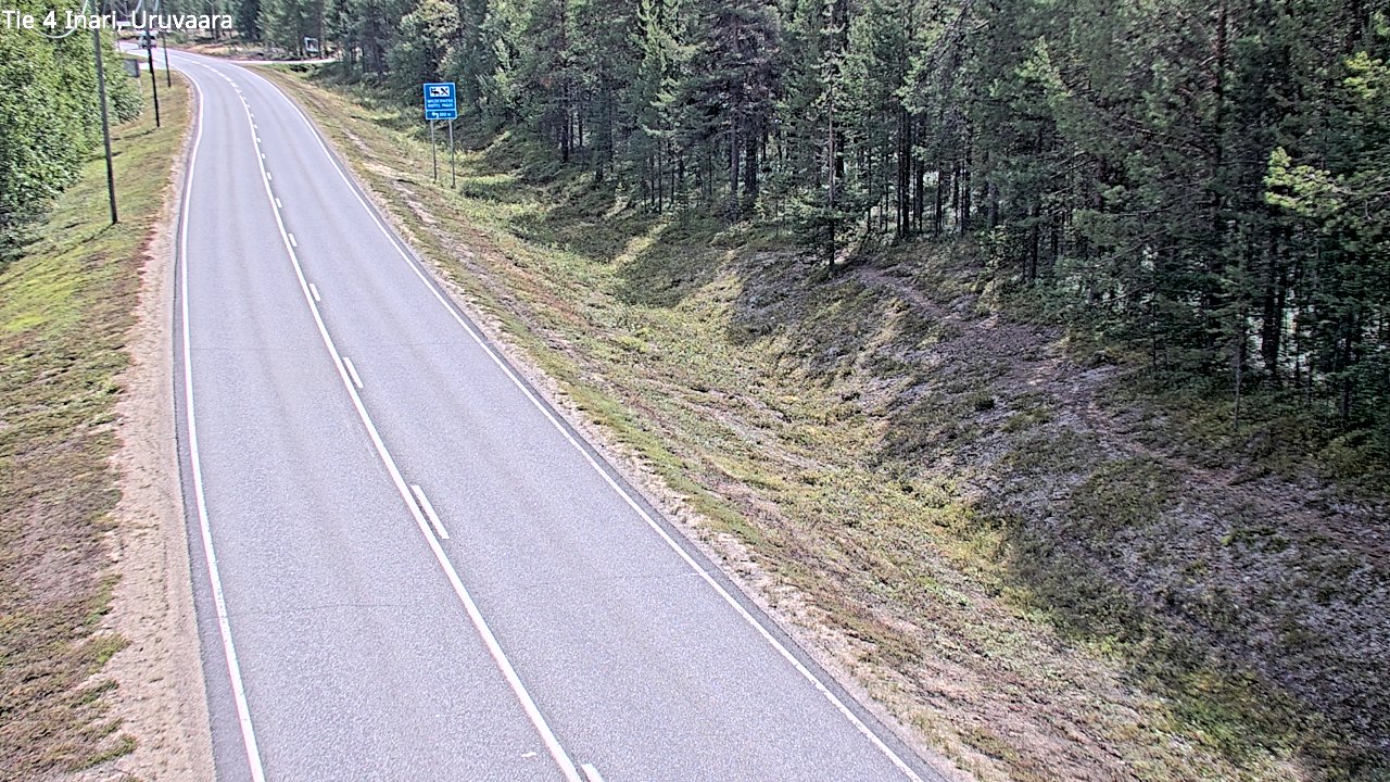 Weather Camera Image Road 4 Inari, Uruvaara, Inari, Lappi