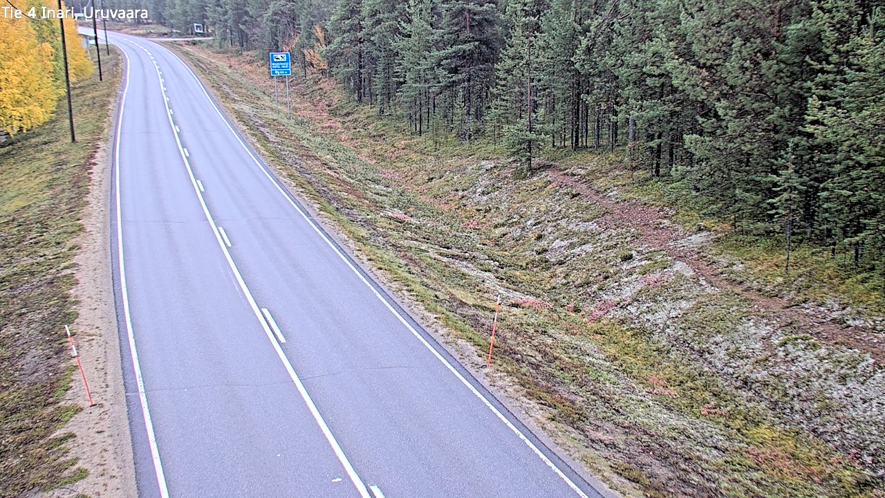 Weather Camera Image Road 4 Inari, Uruvaara, Inari, Lappi