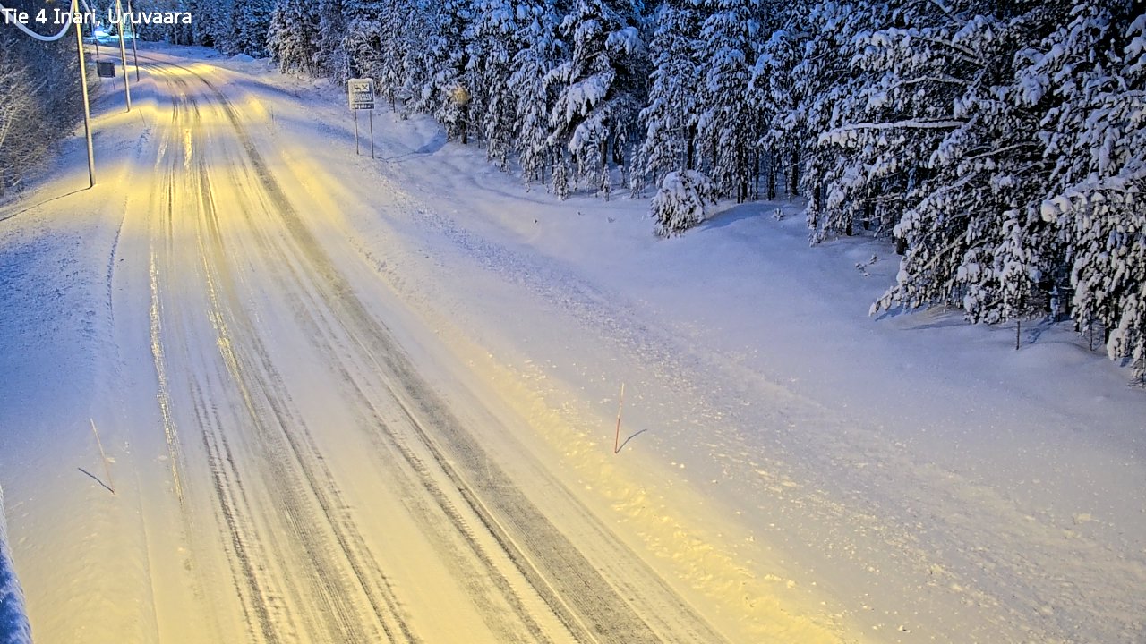 Weather Camera Image Road 4 Inari, Uruvaara, Inari, Lappi