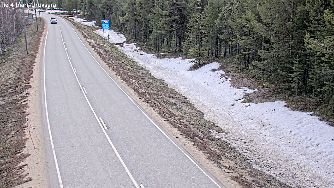 Weather Camera Image Road 4 Inari, Uruvaara, Inari, Lappi