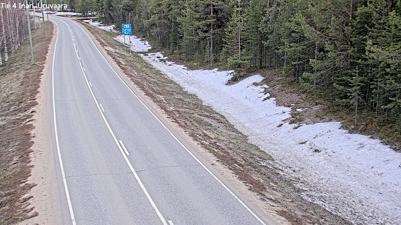 Weather Camera Image Road 4 Inari, Uruvaara, Inari, Lappi