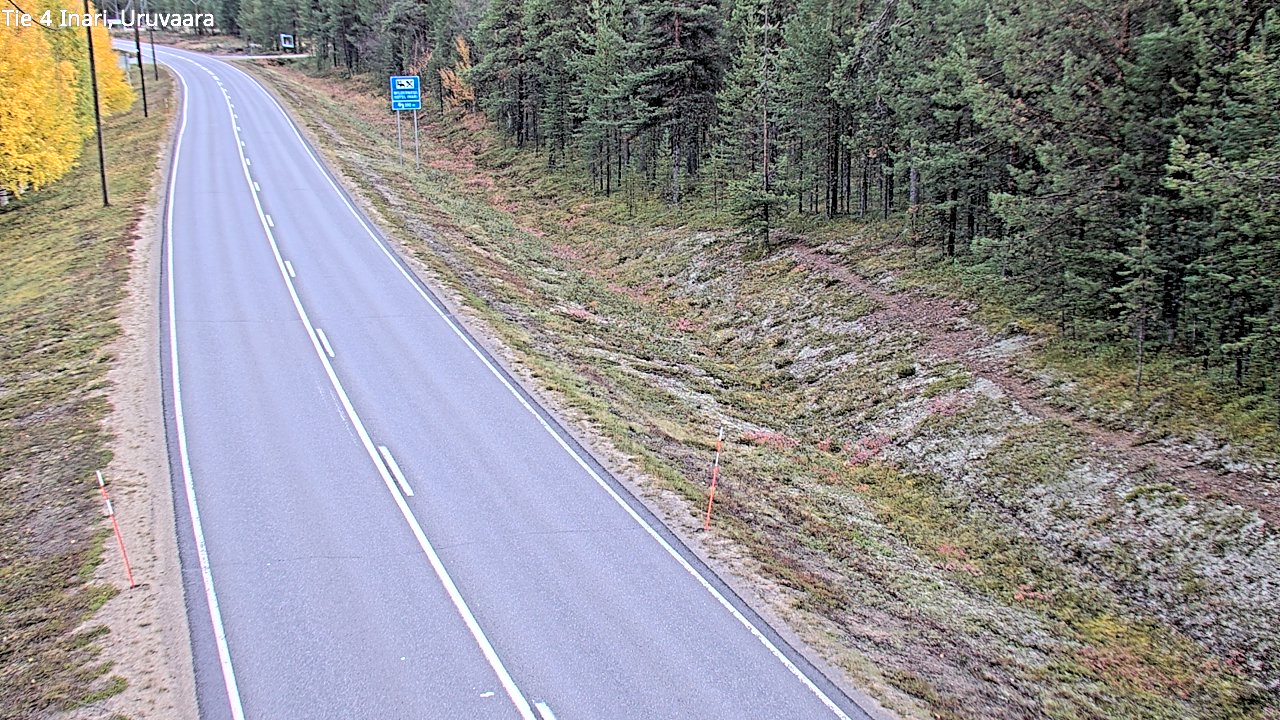 Weather Camera Image Road 4 Inari, Uruvaara, Inari, Lappi