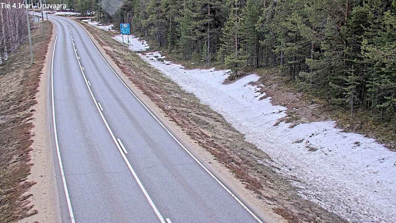 Weather Camera Image Väg 4 Enare, Uruvaara, Inari, Lappi