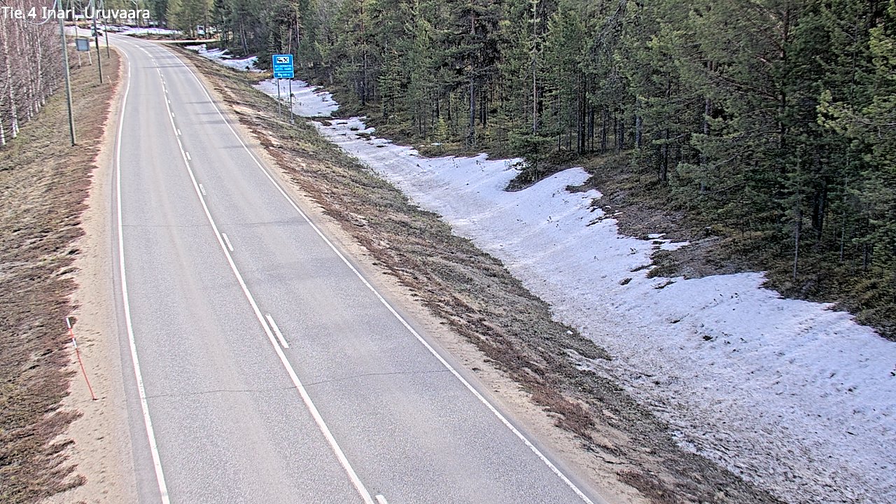 Weather Camera Image Road 4 Inari, Uruvaara, Inari, Lappi
