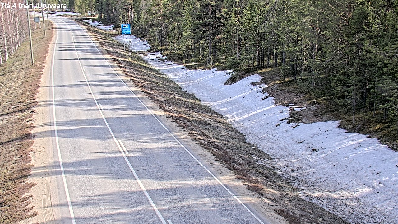 Weather Camera Image Road 4 Inari, Uruvaara, Inari, Lappi