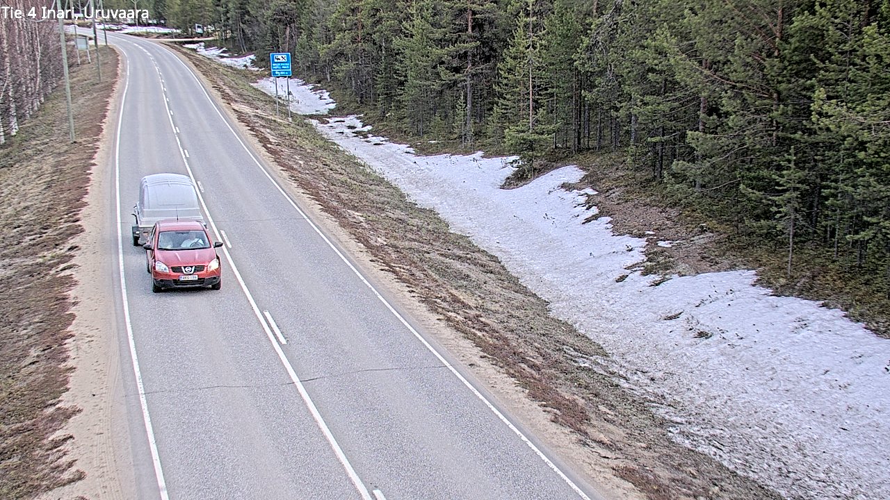 Weather Camera Image Road 4 Inari, Uruvaara, Inari, Lappi
