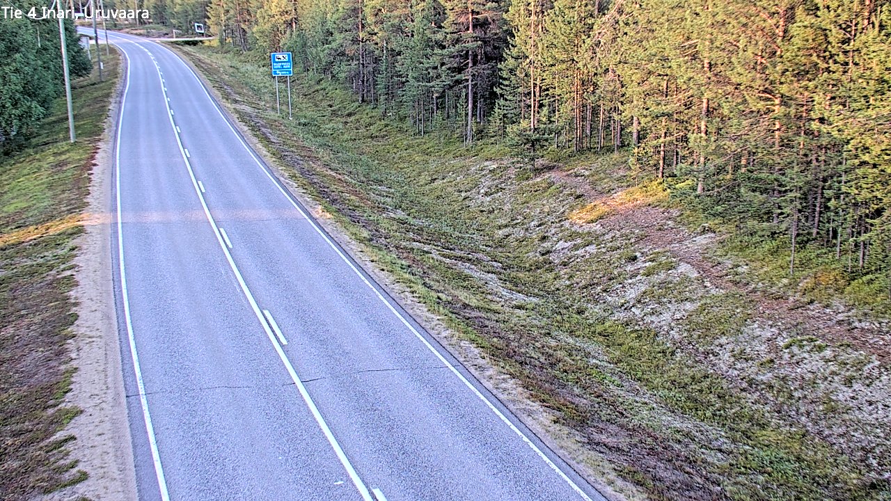 Weather Camera Image Road 4 Inari, Uruvaara, Inari, Lappi