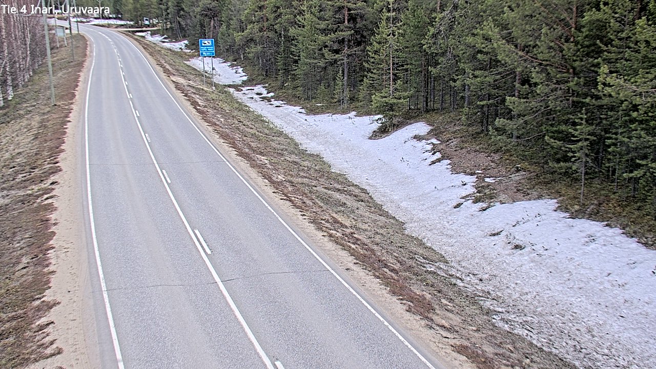 Weather Camera Image Road 4 Inari, Uruvaara, Inari, Lappi