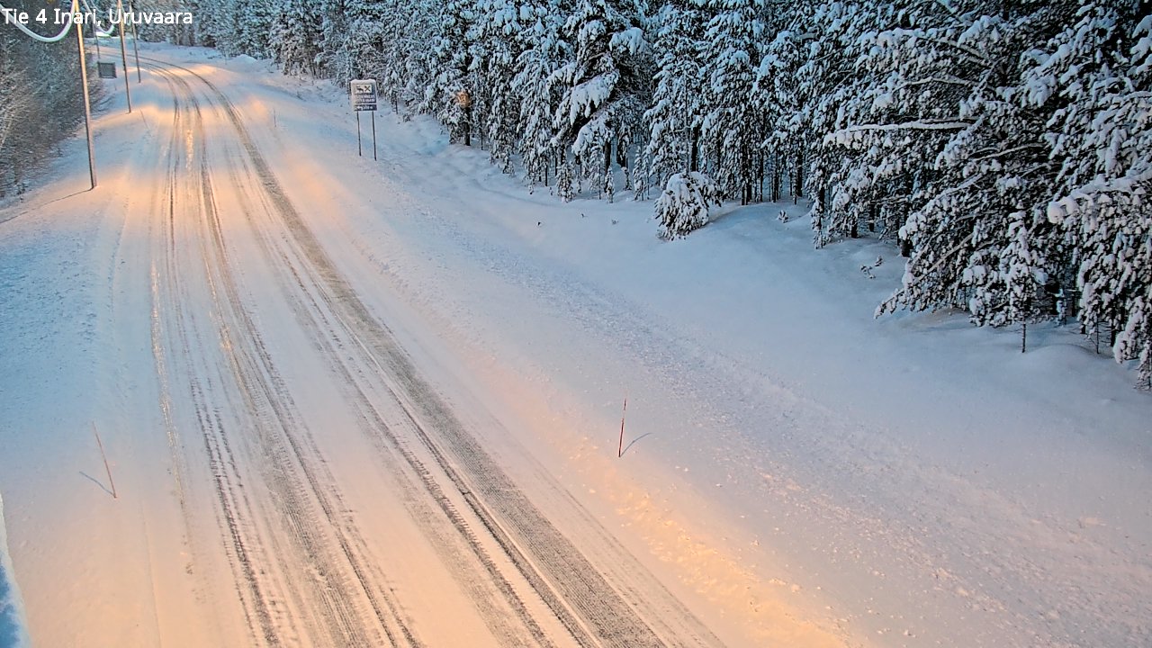 Weather Camera Image Road 4 Inari, Uruvaara, Inari, Lappi