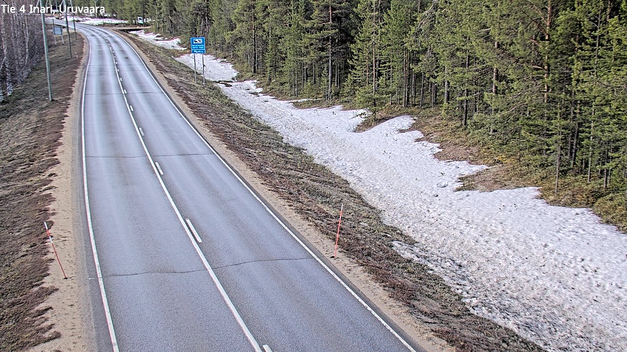 Weather Camera Image Road 4 Inari, Uruvaara, Inari, Lappi