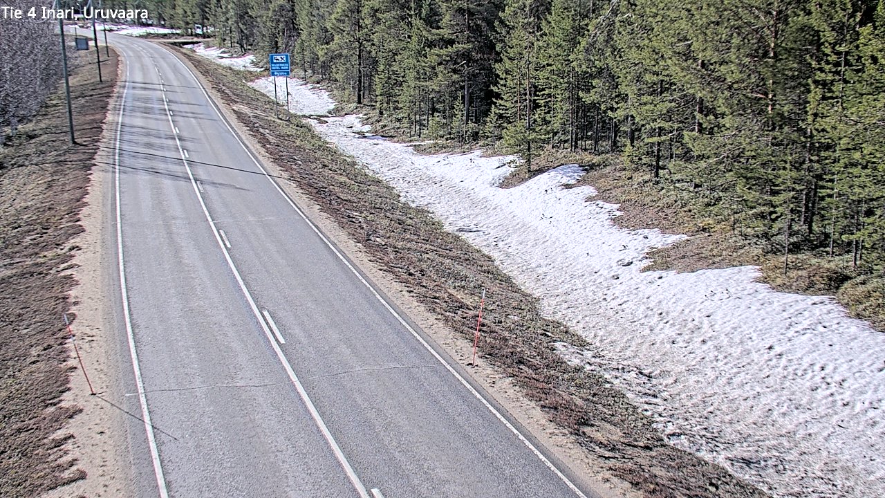 Weather Camera Image Road 4 Inari, Uruvaara, Inari, Lappi