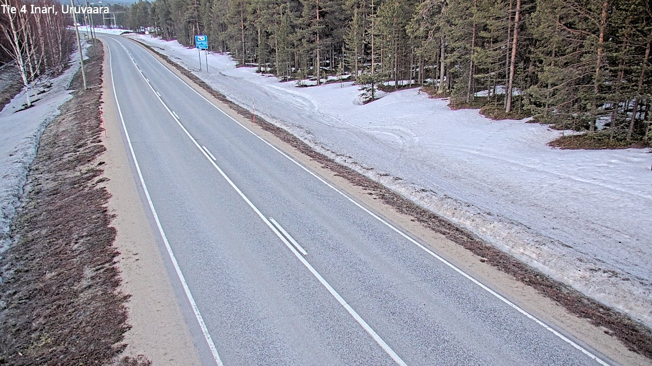 Weather Camera Image Road 4 Inari, Uruvaara, Inari, Lappi