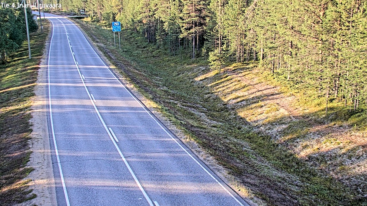 Weather Camera Image Road 4 Inari, Uruvaara, Inari, Lappi
