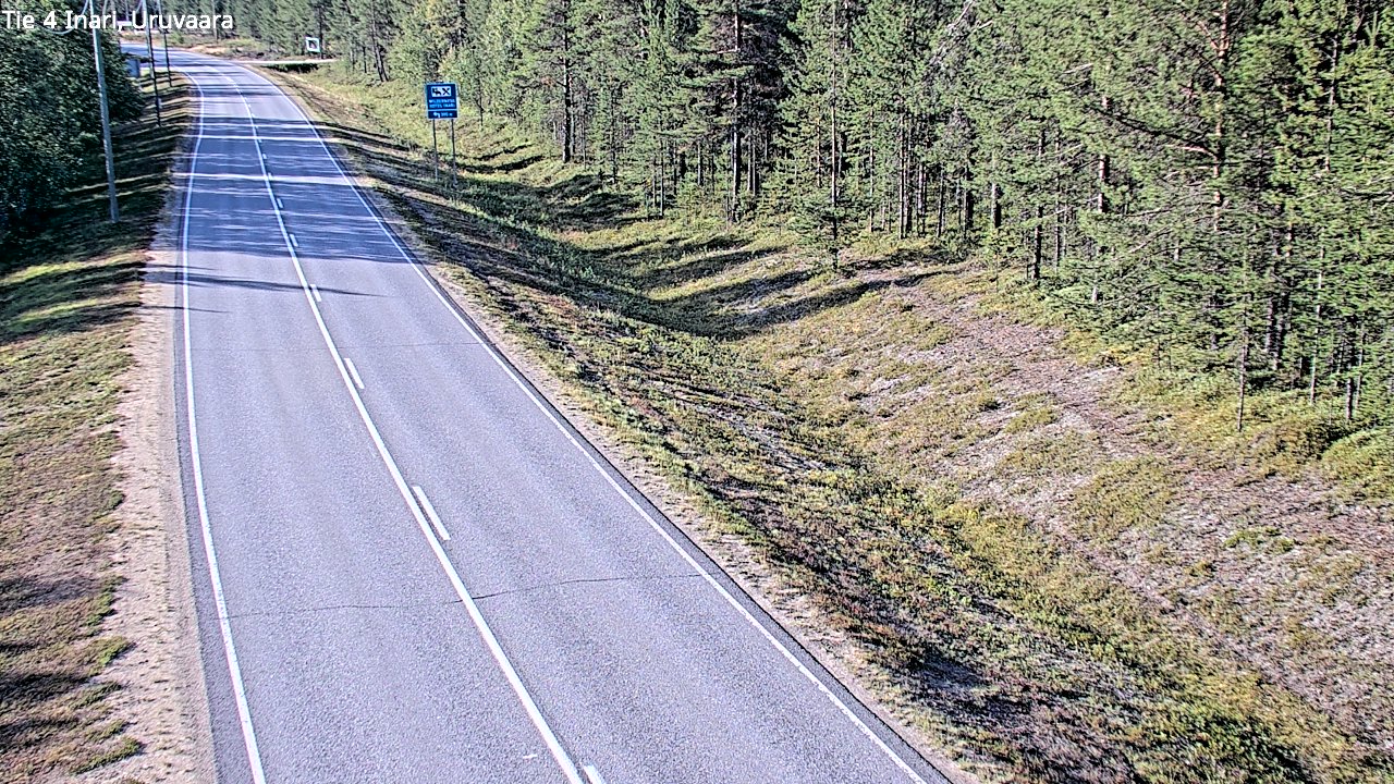 Weather Camera Image Road 4 Inari, Uruvaara, Inari, Lappi