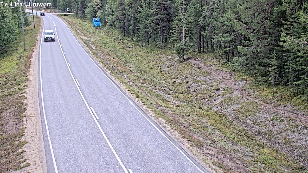 Weather Camera Image Road 4 Inari, Uruvaara, Inari, Lappi