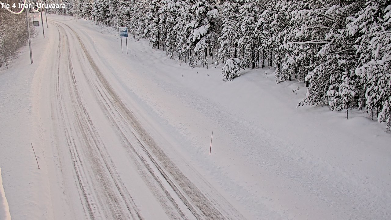 Weather Camera Image Road 4 Inari, Uruvaara, Inari, Lappi