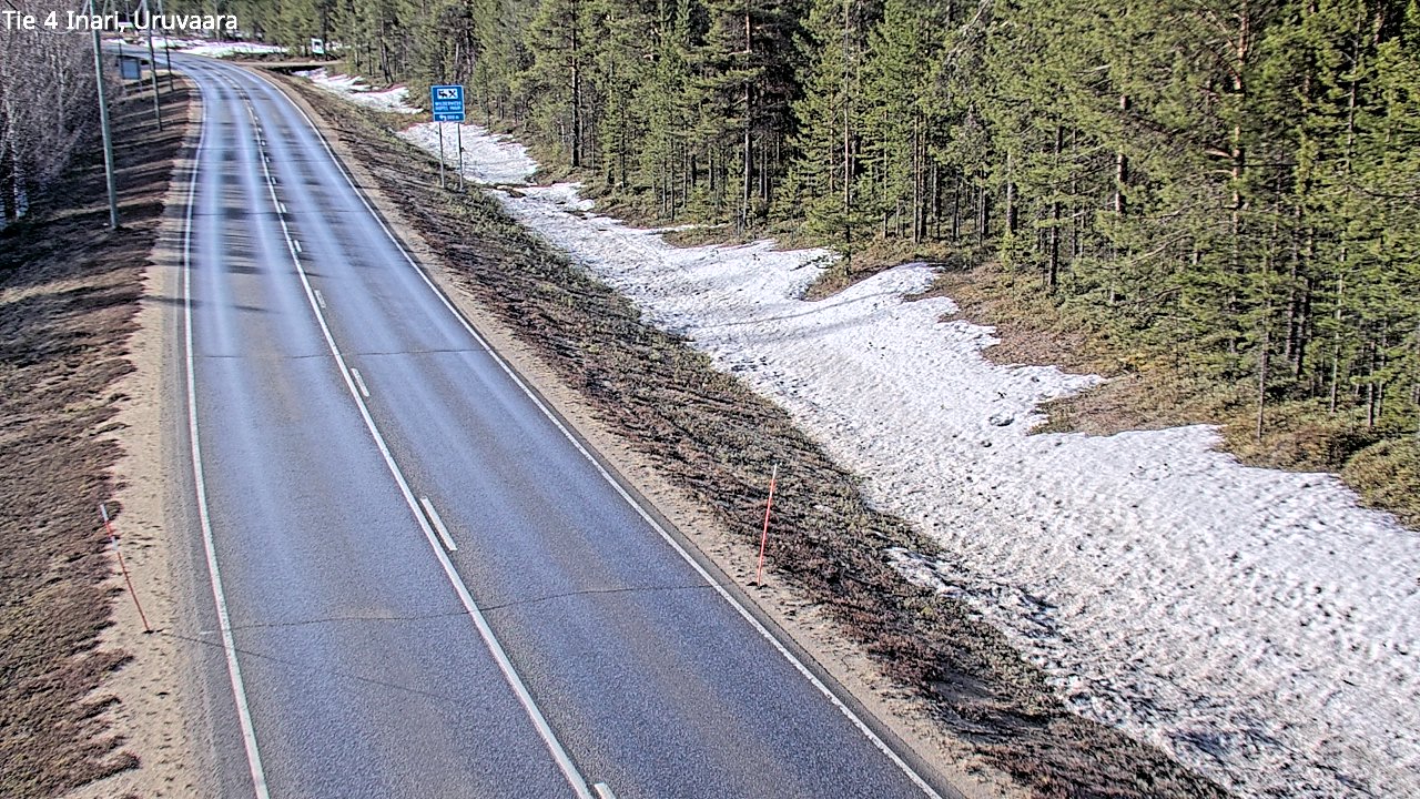 Weather Camera Image Road 4 Inari, Uruvaara, Inari, Lappi