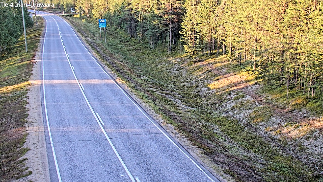Weather Camera Image Road 4 Inari, Uruvaara, Inari, Lappi