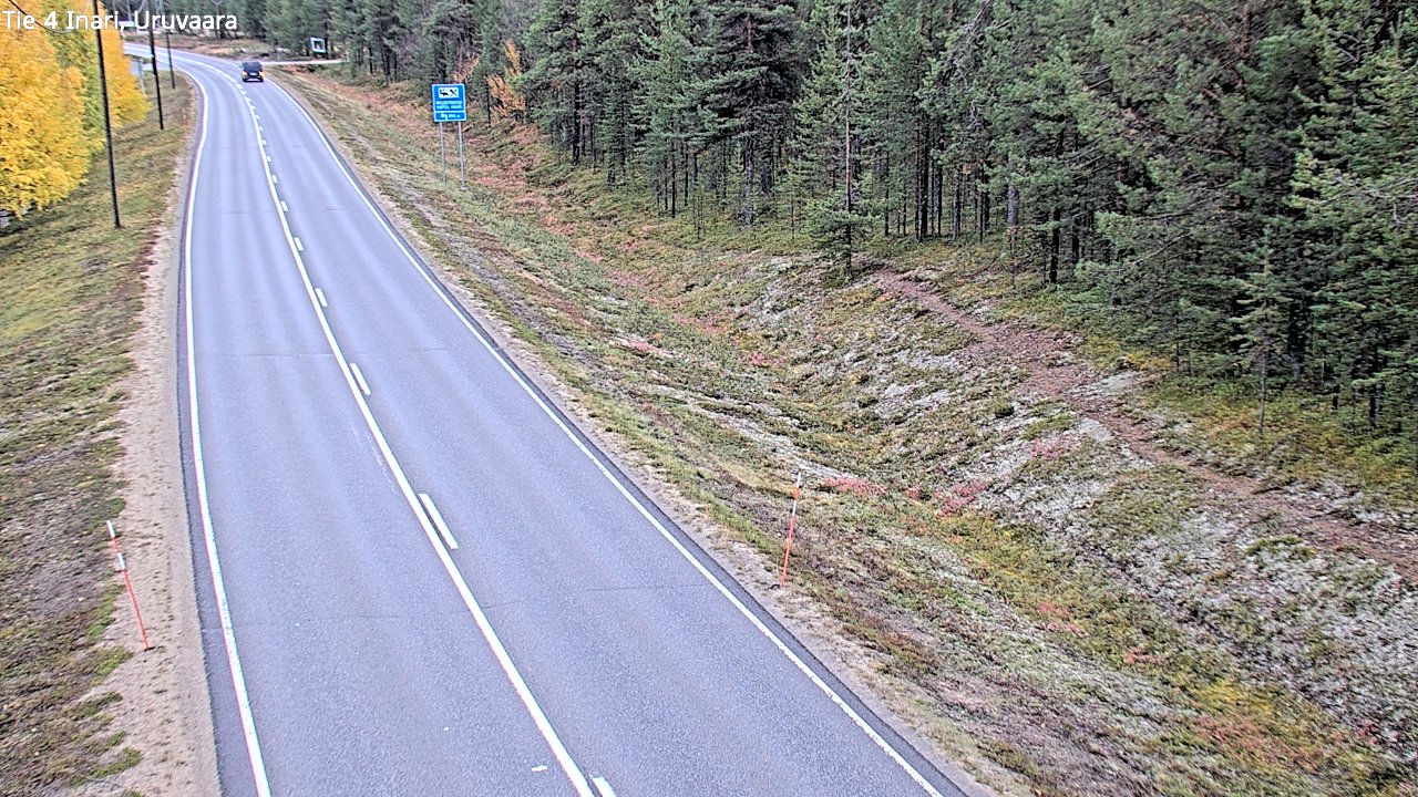 Weather Camera Image Road 4 Inari, Uruvaara, Inari, Lappi
