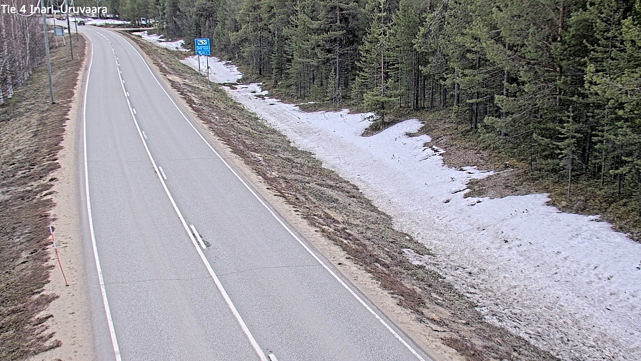 Weather Camera Image Road 4 Inari, Uruvaara, Inari, Lappi